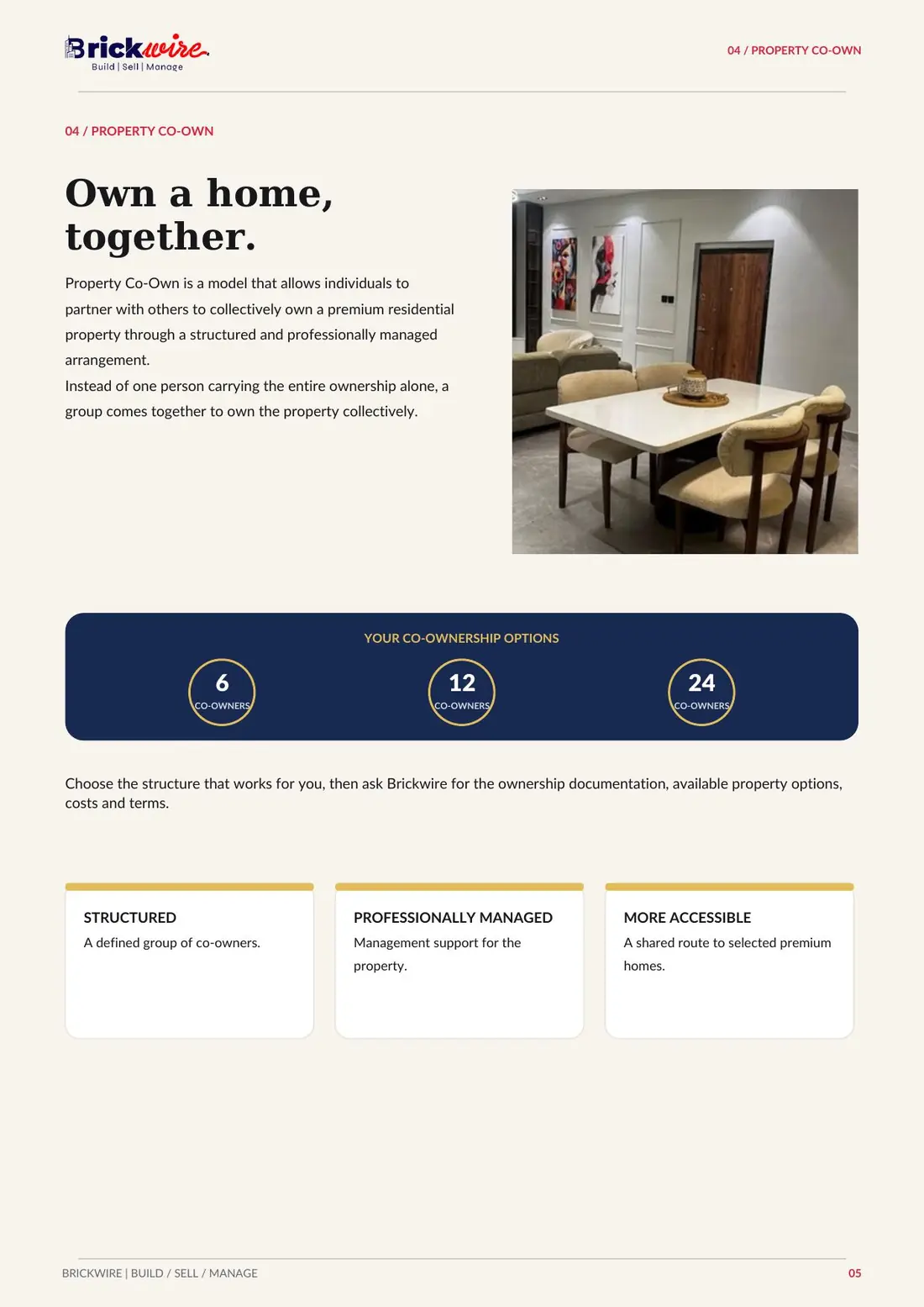 Property Co-Own — own a home together with 6, 12 or 24 co-owners